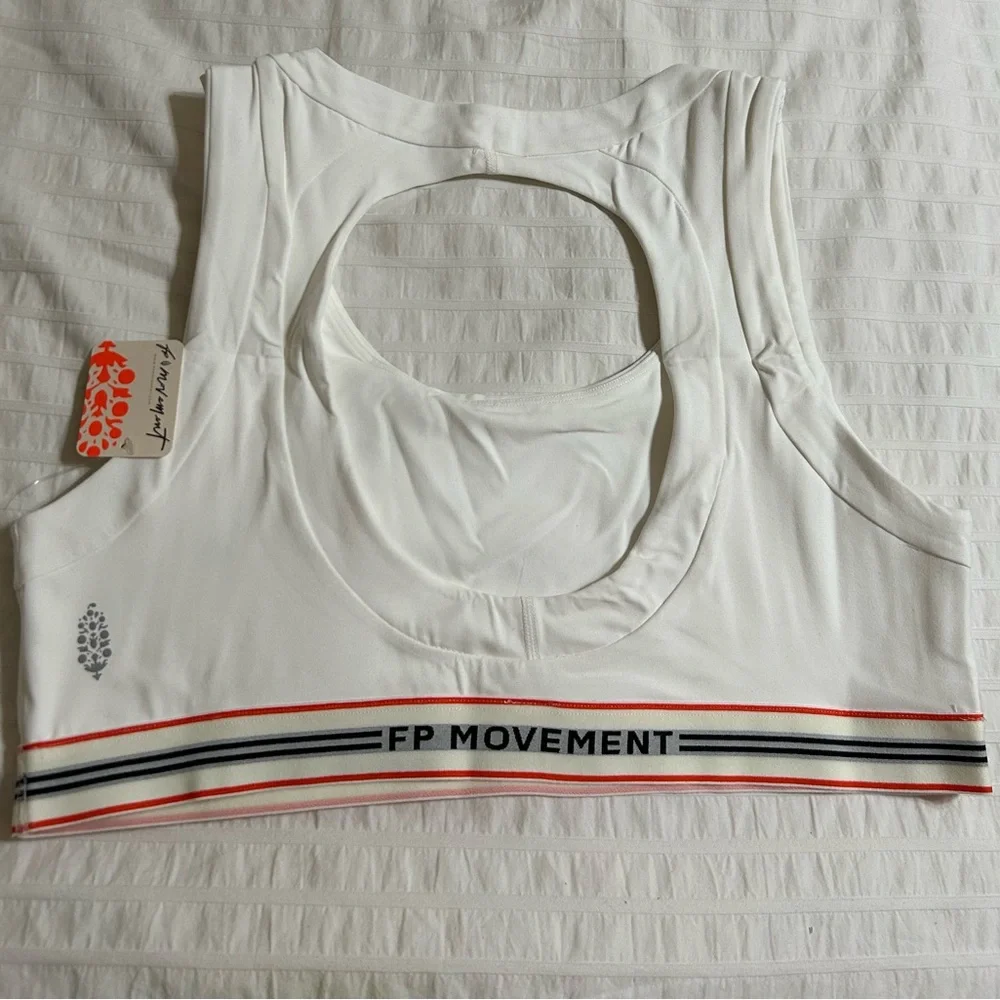 Free People Movement Never Better Ringer Logo Sports. Color white Size L - Picture 6 of 13